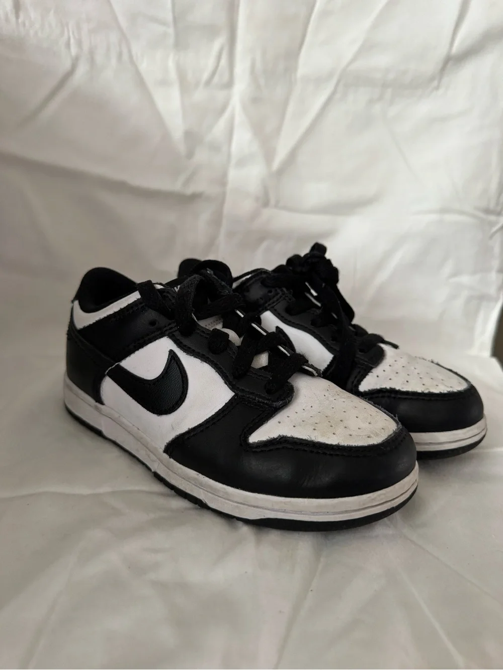 Nike Kids Black and White Low-Top Sneakers